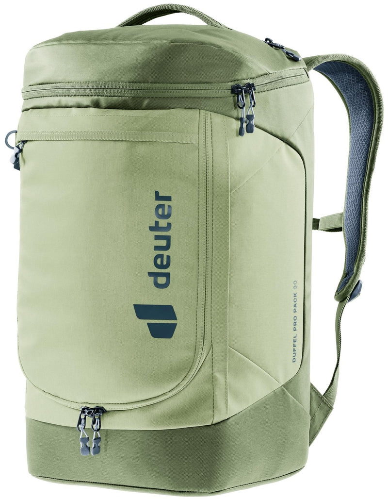 Deuter Unisex Duffel Pro Pack 30, Convertible 30L Duffel & Backpack for Versatile One - Bag Travel & Everyday Use - Mineral - Grove