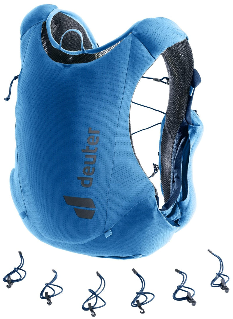 Deuter Unisex Traick 5L Hydro, Minimalist Trail Running Vest, 5 Liter - Neptune - Nightblue - Large