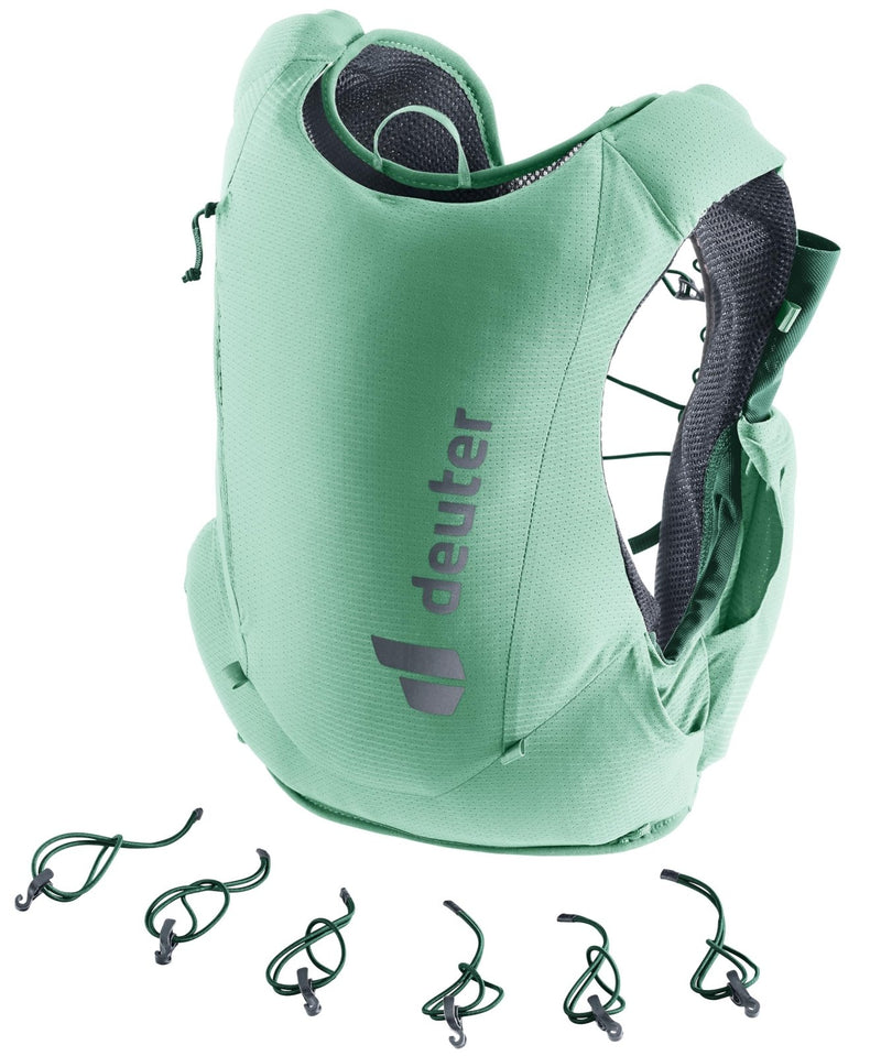 Deuter Women’s Traick 9L SL Hydro, Minimalist Trail Running Vest, 9 Liter - Spearmint - Seagreen - Medium