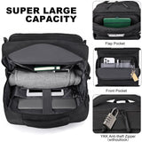 DEYACE 40L Travel Backpack Mens TSA Approved Carry - on Durable Large Weekender Backpack Fits 17.3 Inch Laptop YKK - Zipper AER Travel Pack with USB Charging Port Shoes Compartment