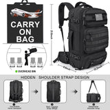 DEYACE 40L Travel Backpack Mens TSA Approved Carry - on Durable Large Weekender Backpack Fits 17.3 Inch Laptop YKK - Zipper AER Travel Pack with USB Charging Port Shoes Compartment