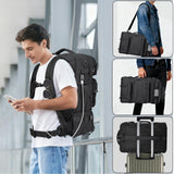 DEYACE 40L Travel Backpack Mens TSA Approved Carry - on Durable Large Weekender Backpack Fits 17.3 Inch Laptop YKK - Zipper AER Travel Pack with USB Charging Port Shoes Compartment
