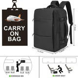DEYACE Travel Backpack for Men Women, 18x14x8 inches TSA Approved Carry On Backpack Personal Item Size Airplane Approved Weekender Bag, Water Resistant Lightweight Laptop Daypack for Flight