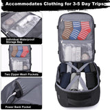 DEYACE Travel Backpack for Men Women, 18x14x8 inches TSA Approved Carry On Backpack Personal Item Size Airplane Approved Weekender Bag, Water Resistant Lightweight Laptop Daypack for Flight