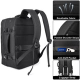 DEYACE Travel Backpack for Men Women, 18x14x8 inches TSA Approved Carry On Backpack Personal Item Size Airplane Approved Weekender Bag, Water Resistant Lightweight Laptop Daypack for Flight