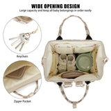 Dezcrab Baby Diaper Bag Backpack for Mom, Large Capacity Travel Nappy Bag for Boys & Girls with Stroller Straps (Corduroy Checkered Brown)