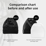 DGAZ Purse Pillow Insert for Chanel Gabrielle Backpack Bags, Memory Foam, Silky Pillow Shaper for Luxury Handbags(White,Small)
