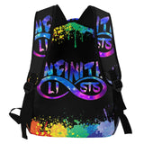 DHCUTE Casual Backpack Infinite_Eyes_Lists Large Capacity Schoolbag Shoulders Bag Daypack For Adults And Children
