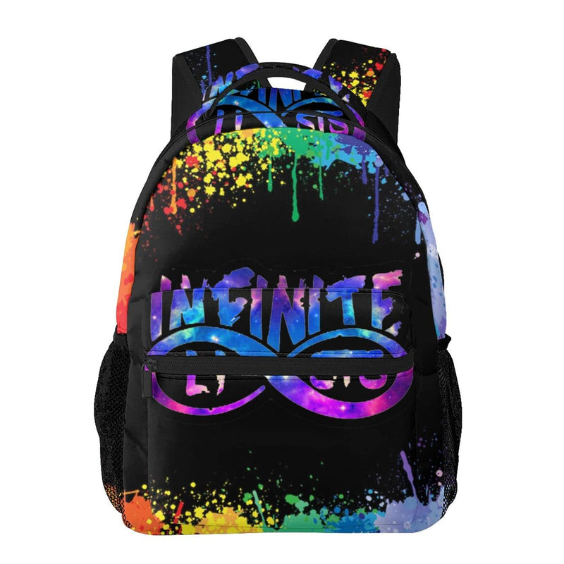 DHCUTE Casual Backpack Infinite_Eyes_Lists Large Capacity Schoolbag Shoulders Bag Daypack For Adults And Children