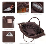Diaper Bag Tote Convertible Vegan Leather Diaper Tote Backpack Diaper Mommy Bags Hospital Bag Work Totes