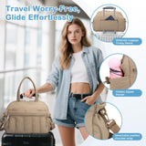 Diaper Bag Tote, Puffer Diaper Tote Bags Crossbody Hospital Bag Travel Large Mommy Bag, with Small Pacifier Case (Camel)