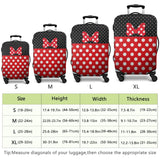 dicilly Luggage Cover Protector Suitcase Cover Fashion Suitcase Cover Baggage Covers Fit 29 - 32 Inch Luggage (Red Bow)