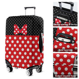 dicilly Luggage Cover Protector Suitcase Cover Fashion Suitcase Cover Baggage Covers Fit 29 - 32 Inch Luggage (Red Bow)