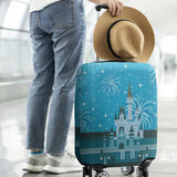 dicilly Luggage Cover Protector Travel Suitcase Cover Baggage Covers Fit 29 - 32 Inch Luggage (Castle Firework)