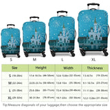 dicilly Luggage Cover Protector Travel Suitcase Cover Baggage Covers Fit 29 - 32 Inch Luggage (Castle Firework)