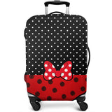 dicilly Luggage Covers for Suitcase Washable Red Bow Suitcase Cover Baggage Covers Fit 22 - 24 Inch Luggage