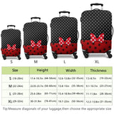 dicilly Luggage Covers for Suitcase Washable Red Bow Suitcase Cover Baggage Covers Fit 22 - 24 Inch Luggage