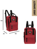 Dickies Brooklyn Mini Backpack, Small Backpack Purse for Men and Women, Travel Shoulder Book Bag (Bloodstone)