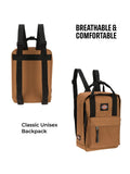 Dickies Brooklyn Mini Backpack, Small Backpack Purse for Men and Women, Travel Shoulder Book Bag (Brown Duck)