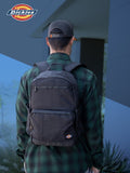 Dickies Journeyman Backpack with Classic Logo, Water Resistant Casual Daypack for Travel Work，Fits 15.6 Inch Notebook (Black)