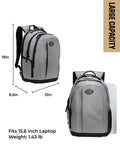 Dickies Large Laptop Backpack for Men and Women, Water Resistant College Computer Bag for School Travel Work, Fits 15.6 Inch Notebook (Charcoal)