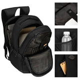 Dickies Large Laptop Backpack for Men Women, Water Resistant College Computer Bag for School Travel Work, Fits 15.6 Inch Notebook (Black)