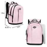 Dickies Large Laptop Backpack for Men Women, Water Resistant College Computer Bag for School Travel Work, Fits 15.6 Inch Notebook (Pink Rose)
