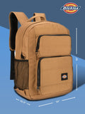 Dickies Tradesman Backpack Large Capacity Logo Water Resistant Casual Daypack for Travel Fits 15.6 Inch Notebook (Brown Duck)