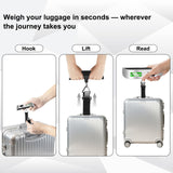 Digital Luggage Scale for Travel, Hanging Suitcase Weight Scale with High Accuracy ±0.35oz/10g, 110lb/50kg Capacity, Backlit Display, Auto - Lock, Portable Bag Scale to Prevent Overweight Fees