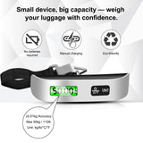 Digital Luggage Scale for Travel, Hanging Suitcase Weight Scale with High Accuracy ±0.35oz/10g, 110lb/50kg Capacity, Backlit Display, Auto - Lock, Portable Bag Scale to Prevent Overweight Fees