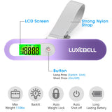 Digital Luggage Scale Vacation Travel Essentials Accessories Gifts for Traveler Portable Suitcase Handheld Weight Scale 110 lbs Hanging Baggage Travel Must Haves