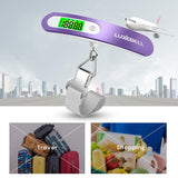 Digital Luggage Scale Vacation Travel Essentials Accessories Gifts for Traveler Portable Suitcase Handheld Weight Scale 110 lbs Hanging Baggage Travel Must Haves