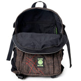 DIME BAGS Backpack For Travel & School, Durable Hempster Material, 9 Storage Compartments & 2 Side Bottle Pockets, Fits 17” Laptop, Adjustable Padded Straps, Hidden Internal Pocket (Earth)