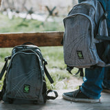 DIME BAGS Backpack For Travel & School, Durable Hempster Material, 9 Storage Compartments & 2 Side Bottle Pockets, Fits 17” Laptop, Adjustable Padded Straps, Hidden Internal Pocket (Earth)