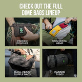 Dime Bags Odor Blocking Backpack with Lock, Water-Resistant, Anti Theft Bag, Lockable Travel Backpack with Padded Shoulder Straps, Spill Proof Zippers, Transporter (Black)
