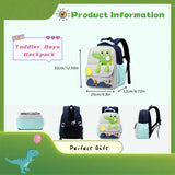 Dinosaur Backpack for Boys Bookbag for Toddler Kids 3 - 5 Boys School Bags Lightweight Preschool Backpack