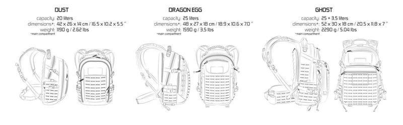 Direct Action Dragon Egg Mk II Tactical Backpack MultiCam 25 Liter Capacity