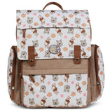Disney Diaper Bag Backpack with Changing Pad Winnie the Pooh – 16” Nylon Baby Bag for Parents, Insulated Bottle Holders, Multiple Storage Pockets