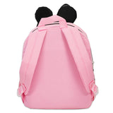 Disney Minnie Mouse Backpack for Girls Toddlers Kids - Bundle with 12" Preschool Toddler Backpack with Ears, Bow, and Stickers (Minnie Mouse School Supplies)