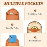 Divvia 2L Small Camera Sling Bag for Women and Men, Waterproof PU Leather Crossbody Bag for Small Mirrorless Cameras, Shockproof Travel Case（Not for Large DSLR） Brown