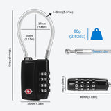 Diyife TSA Locks for Luggage, [2 Pack] [Security Upgrade] TSA Approved Luggage Locks with TSA008, Open Alert Indicator, 4 Digit Combination Small Round TSA Travel Lock for Suitcase, Bag, Backpack