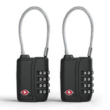 Diyife TSA Locks for Luggage, [2 Pack] [Security Upgrade] TSA Approved Luggage Locks with TSA008, Open Alert Indicator, 4 Digit Combination Small Round TSA Travel Lock for Suitcase, Bag, Backpack