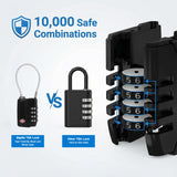 Diyife TSA Locks for Luggage, [2 Pack] [Security Upgrade] TSA Approved Luggage Locks with TSA008, Open Alert Indicator, 4 Digit Combination Small Round TSA Travel Lock for Suitcase, Bag, Backpack
