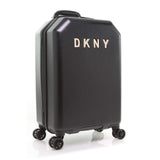 DKNY Chaos Hardside Spinner Luggage with TSA Lock, Black, 22 Inch