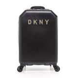DKNY Chaos Hardside Spinner Luggage with TSA Lock, Black, 22 Inch