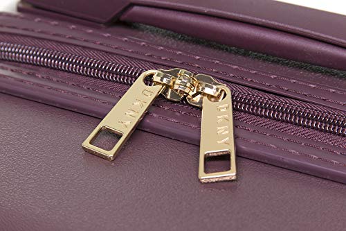 DKNY Unisex - Adult Metal Logo, Burgundy, 21" Carry On