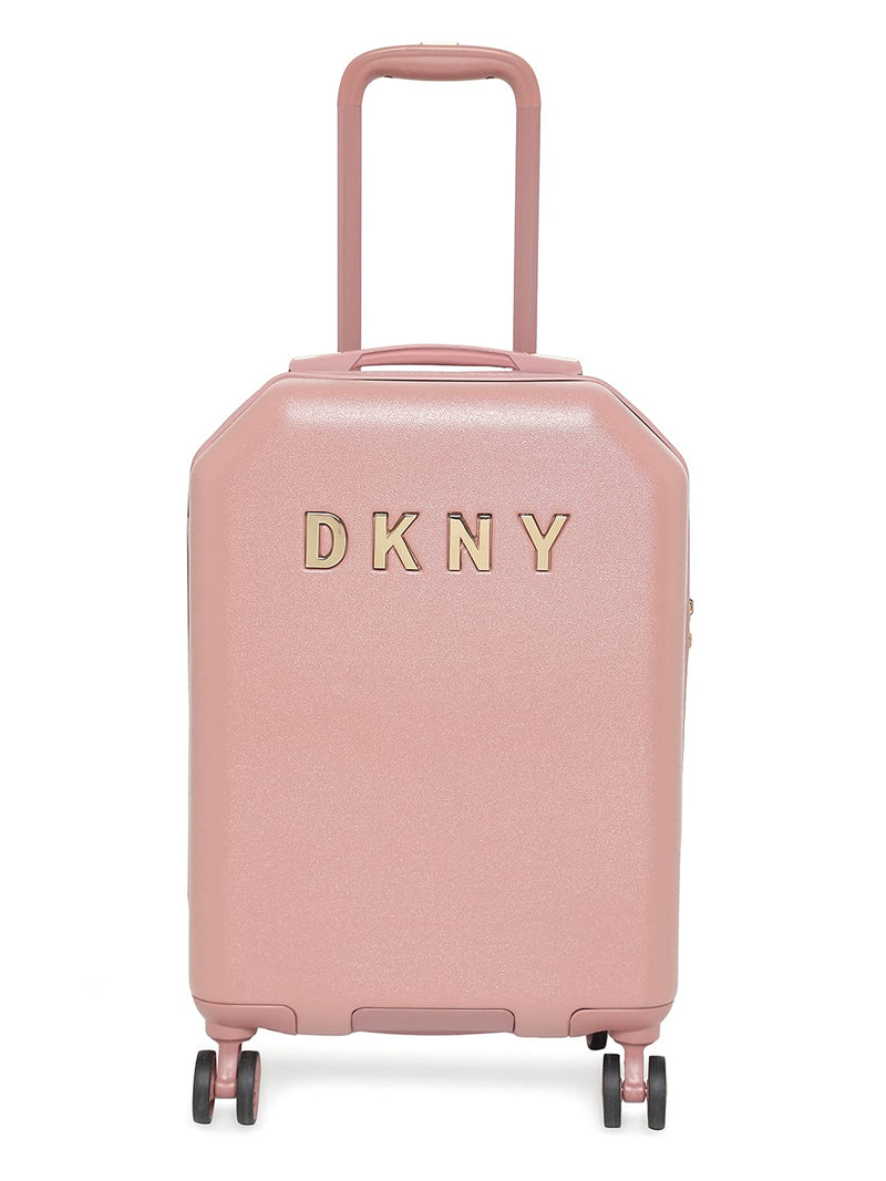 DKNY Unisex - Adult Metal Logo, Dark Rose, 21" Carry On