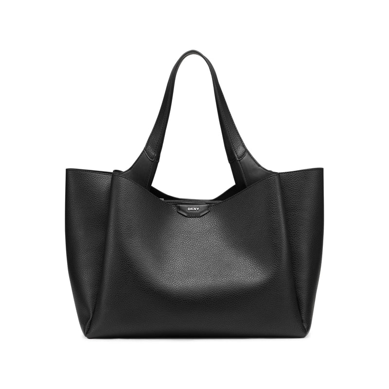 DKNY Willa Tote Bag, Black/Silver, One Size