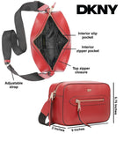 DKNY Womens Chelsea Camera Bag Crossbody, Bright Red, Medium US