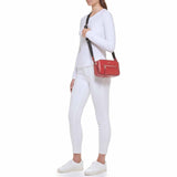 DKNY Womens Chelsea Camera Bag Crossbody, Bright Red, Medium US